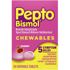 Viên nhai hỗ trợ rối loạn tiêu hóa, đau bụng đầy hơi Pepto Bismol Chewables